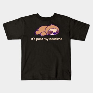 It's Past My BedTime Sloth Kids T-Shirt